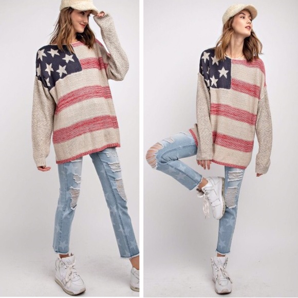 Last 1️⃣ All-American Flag Sweater - Picture 3 of 6